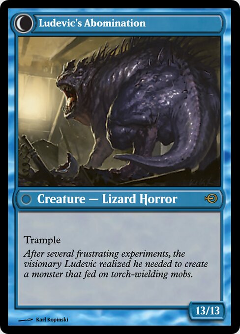 Ludevic's Test Subject // Ludevic's Abomination — art by Karl Kopinski