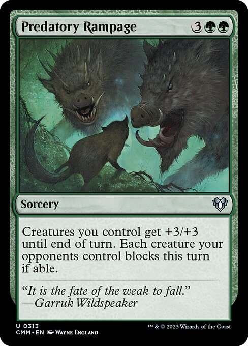 Predatory Rampage — art by Wayne England