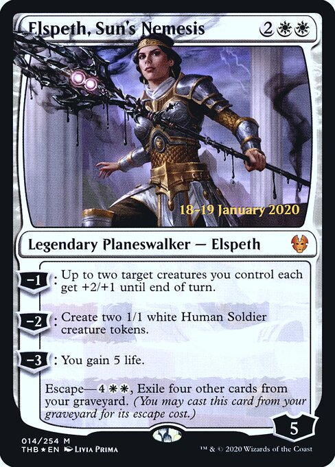 Elspeth, Sun's Nemesis — art by Livia Prima