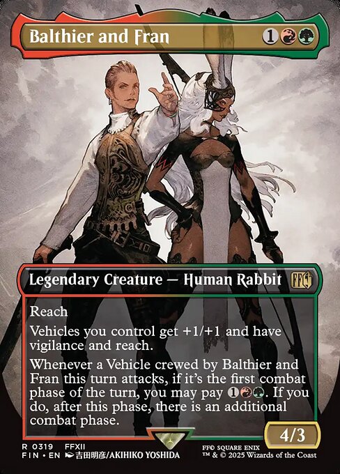 Balthier and Fran — art by Akihiko Yoshida