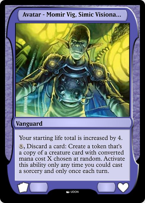 Momir Vig, Simic Visionary Avatar — art by UDON