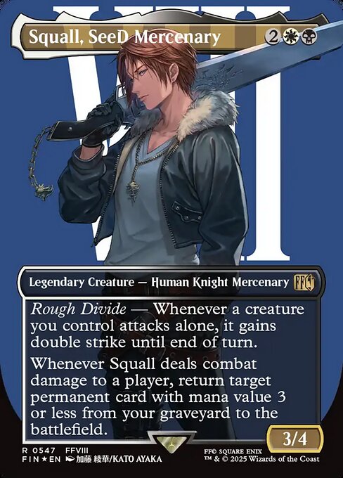 Squall, SeeD Mercenary — art by Kato Ayaka