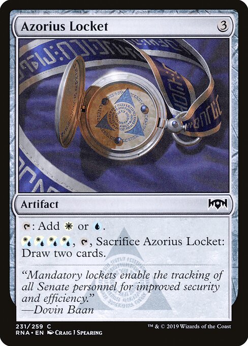 Azorius Locket — art by Craig J Spearing