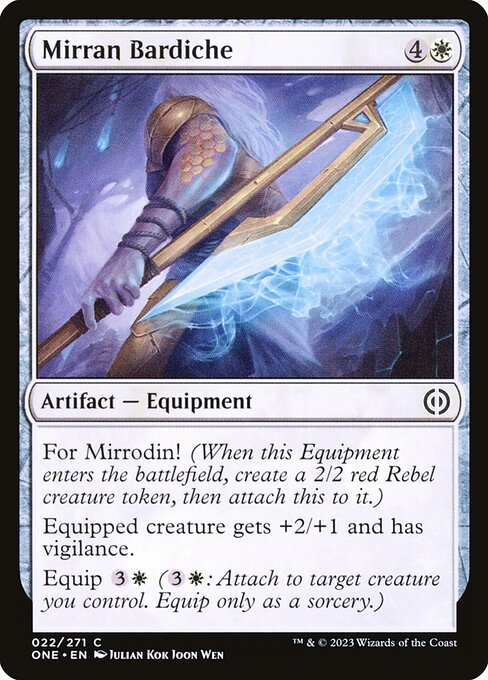 Mirran Bardiche — art by Julian Kok Joon Wen