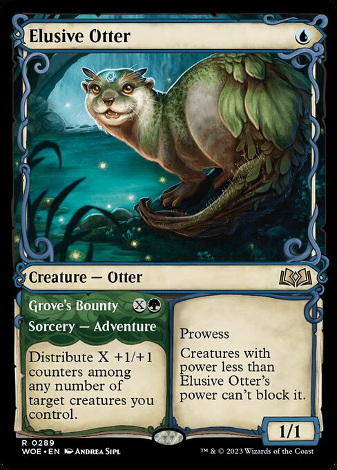 Elusive Otter // Grove's Bounty — art by Andrea Sipl