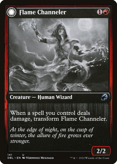 Flame Channeler // Embodiment of Flame — art by Véronique Meignaud