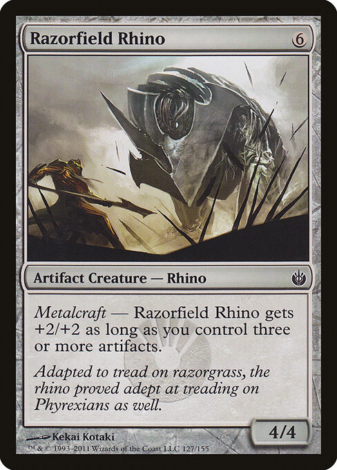Razorfield Rhino — art by Kekai Kotaki