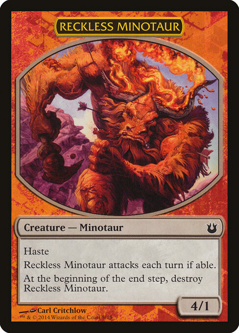 Reckless Minotaur — art by Carl Critchlow