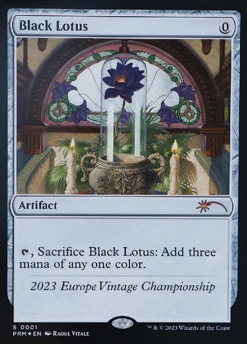 Black Lotus — art by Raoul Vitale