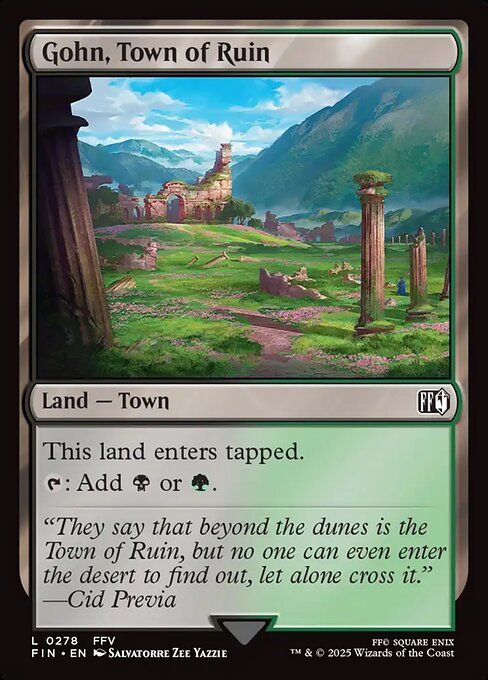 Gohn, Town of Ruin — art by Salvatorre Zee Yazzie
