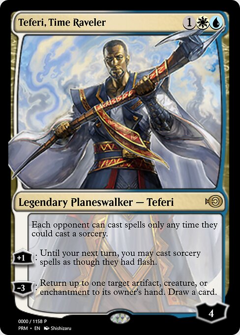 Teferi, Time Raveler — art by Shishizaru