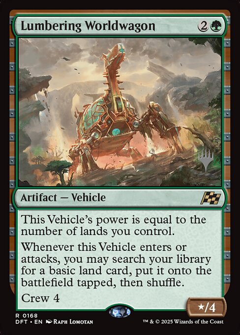 Lumbering Worldwagon — art by Raph Lomotan