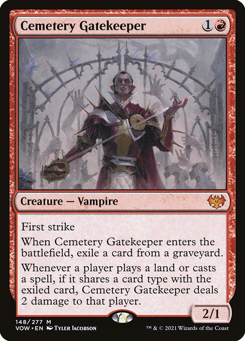 Cemetery Gatekeeper — art by Tyler Jacobson