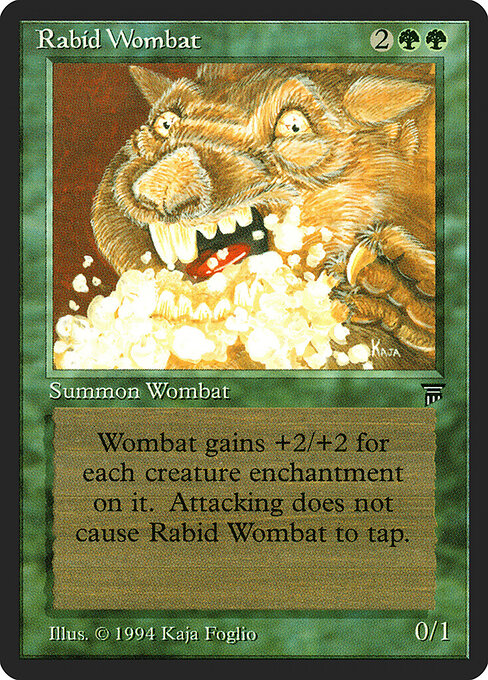Rabid Wombat — art by Kaja Foglio