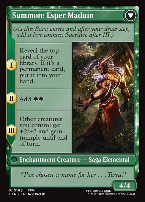 Esper Origins // Summon: Esper Maduin — art by Danciao