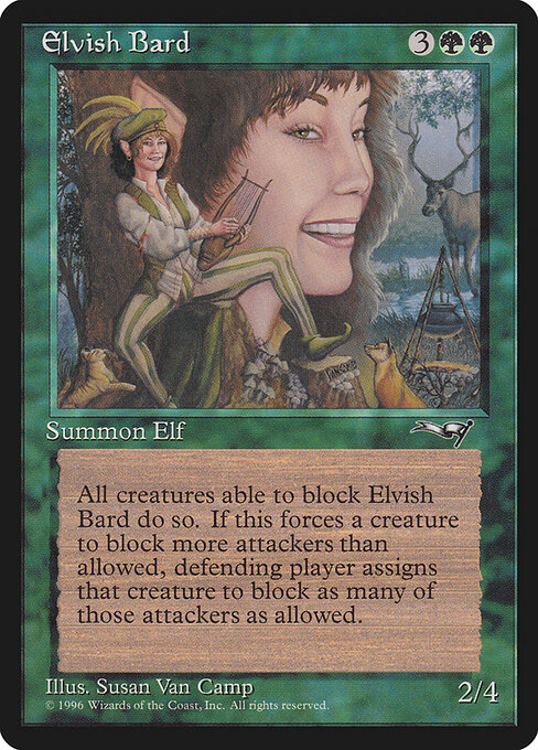 Elvish Bard — art by Susan Van Camp