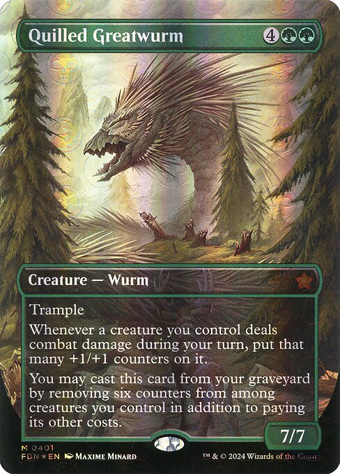 Quilled Greatwurm — art by Maxime Minard