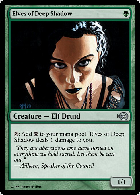 Elves of Deep Shadow — art by Jesper Myrfors