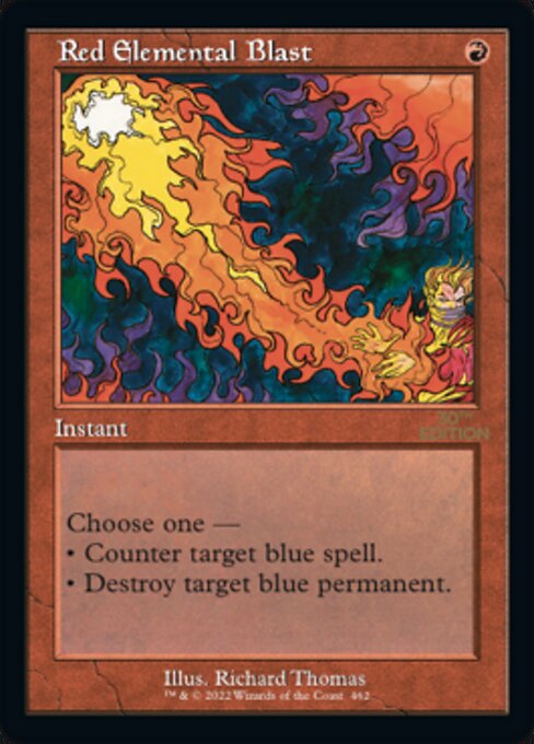 Red Elemental Blast — art by Richard Thomas