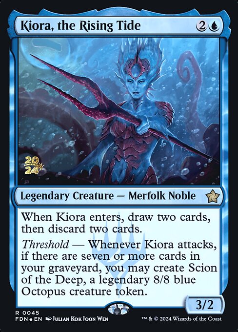 Kiora, the Rising Tide — art by Julian Kok Joon Wen