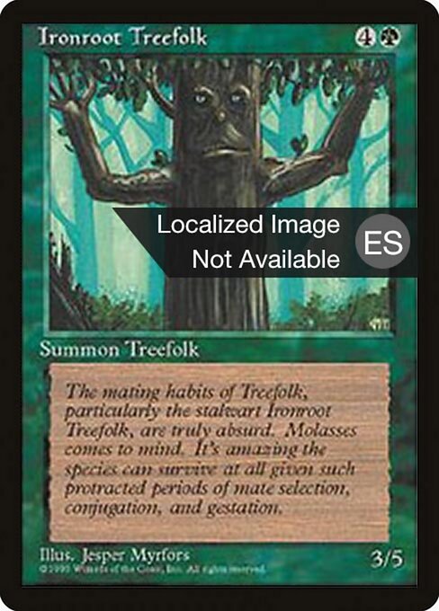 Ironroot Treefolk — art by Jesper Myrfors