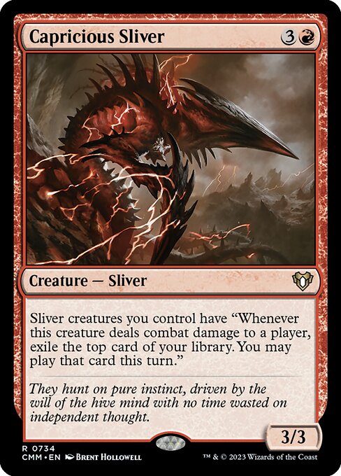 Capricious Sliver — art by Brent Hollowell