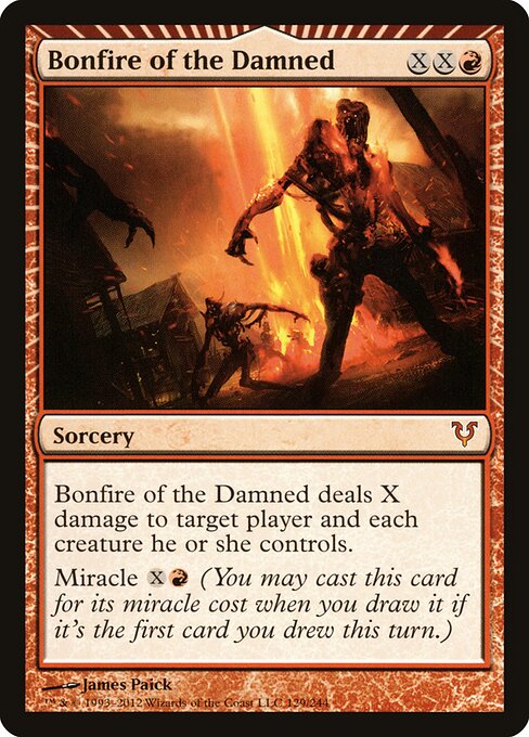 Bonfire of the Damned — art by James Paick