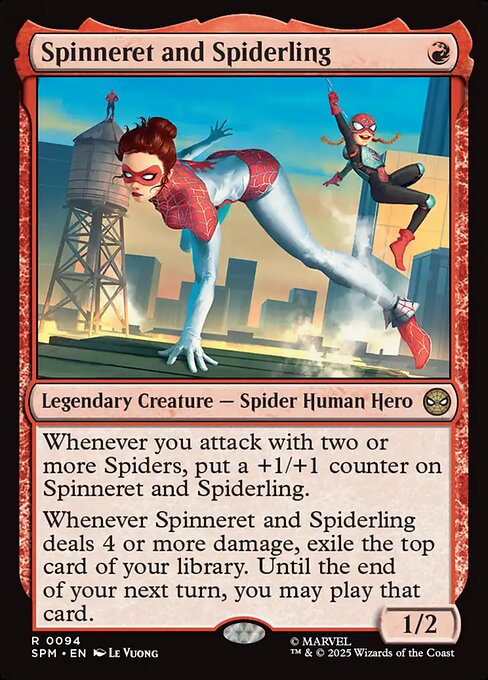 Spinneret and Spiderling — art by Le Vuong