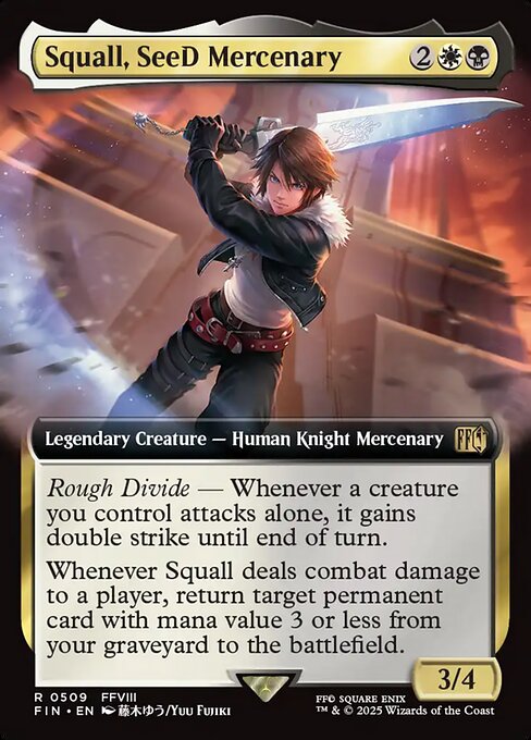 Squall, SeeD Mercenary — art by Yuu Fujiki