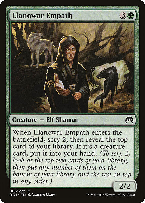 Llanowar Empath — art by Warren Mahy