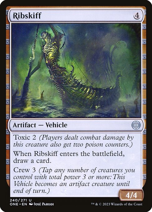 Ribskiff — art by José Parodi