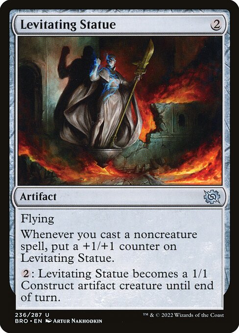 Levitating Statue — art by Artur Nakhodkin