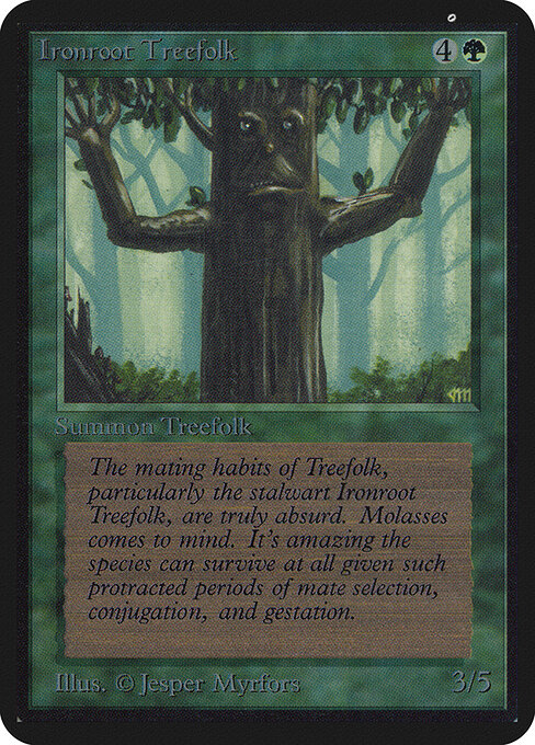 Ironroot Treefolk — art by Jesper Myrfors