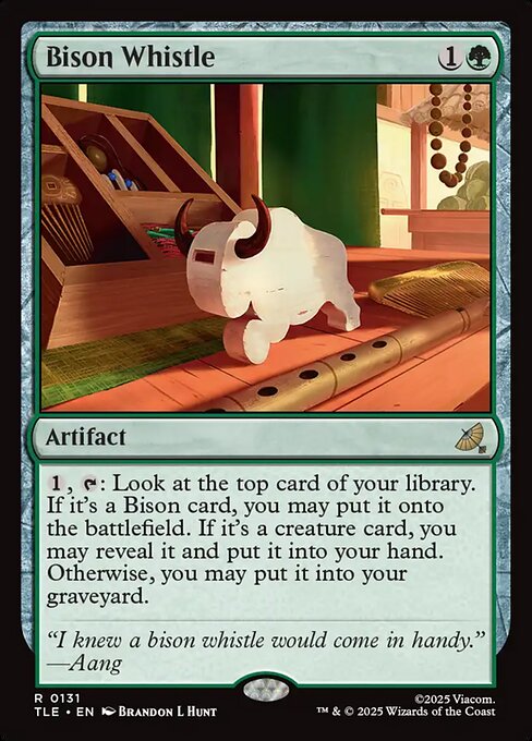 Bison Whistle — art by Brandon L. Hunt