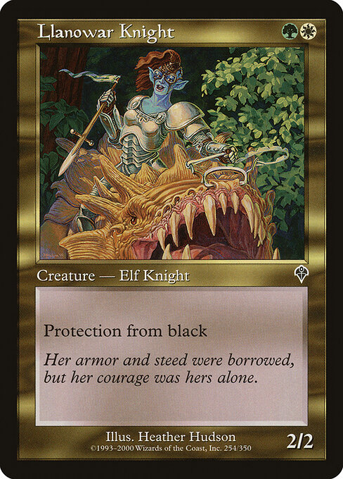 Llanowar Knight — art by Heather Hudson