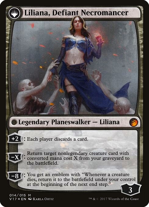 Liliana, Heretical Healer // Liliana, Defiant Necromancer — art by Karla Ortiz