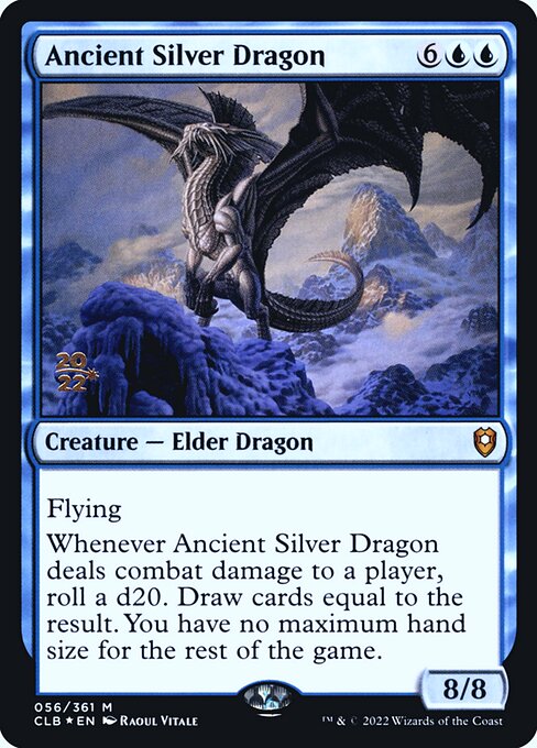Ancient Silver Dragon — art by Raoul Vitale