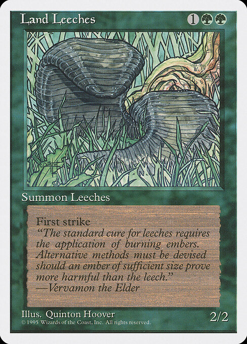 Land Leeches — art by Quinton Hoover