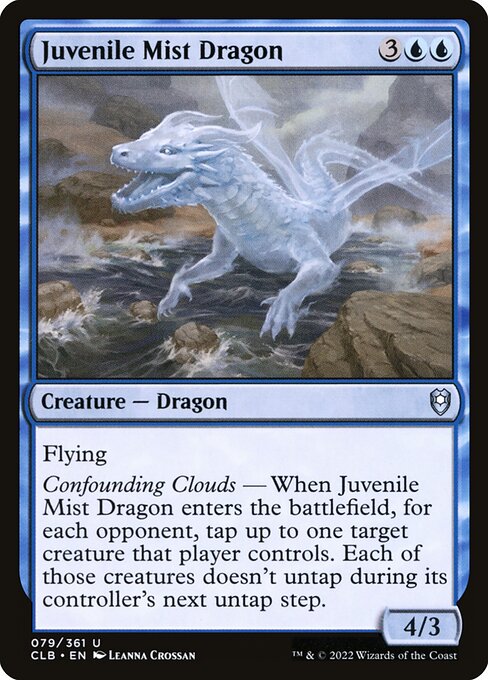 Juvenile Mist Dragon — art by Leanna Crossan