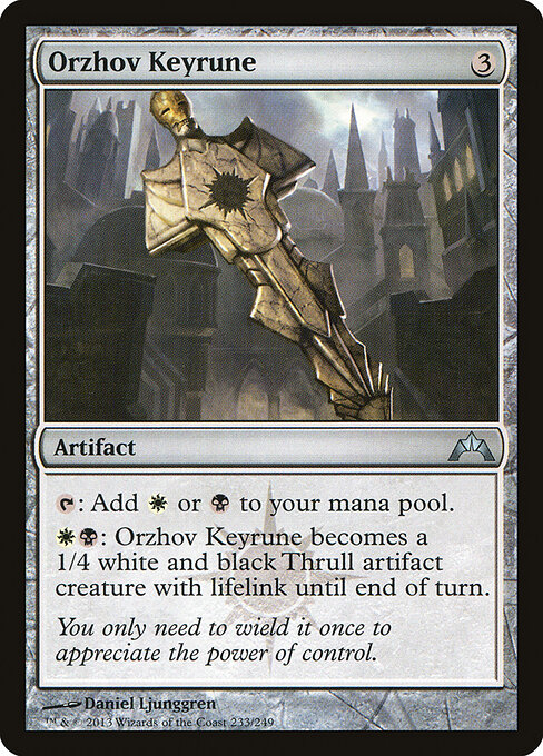 Orzhov Keyrune — art by Daniel Ljunggren
