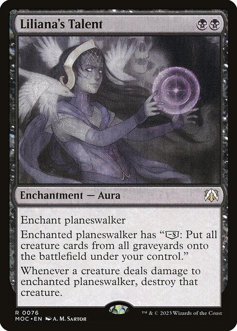 Liliana's Talent — art by A. M. Sartor