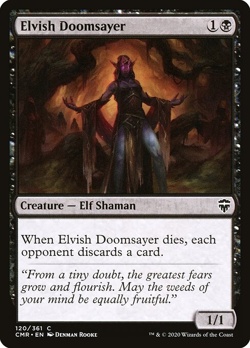Elvish Doomsayer — art by Denman Rooke