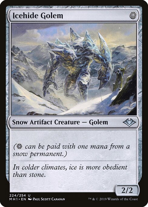 Icehide Golem — art by Paul Scott Canavan