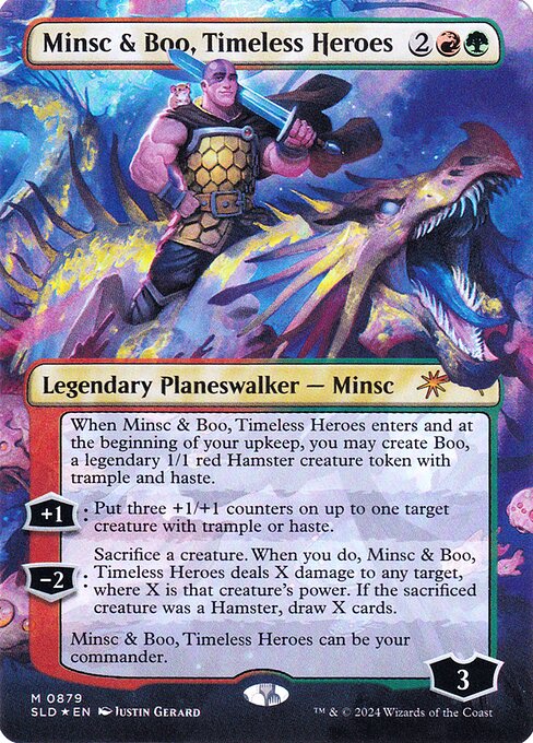 Minsc & Boo, Timeless Heroes — art by Justin Gerard