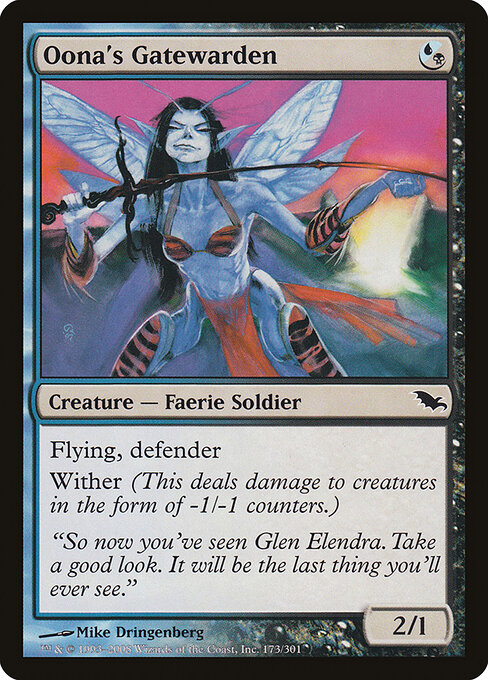 Oona's Gatewarden — art by Mike Dringenberg