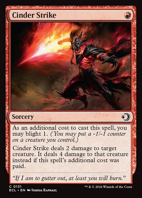 Cinder Strike — art by Joshua Raphael