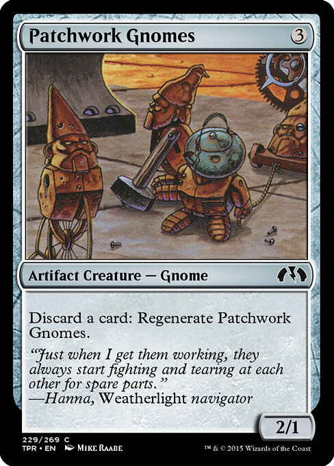 Patchwork Gnomes — art by Mike Raabe