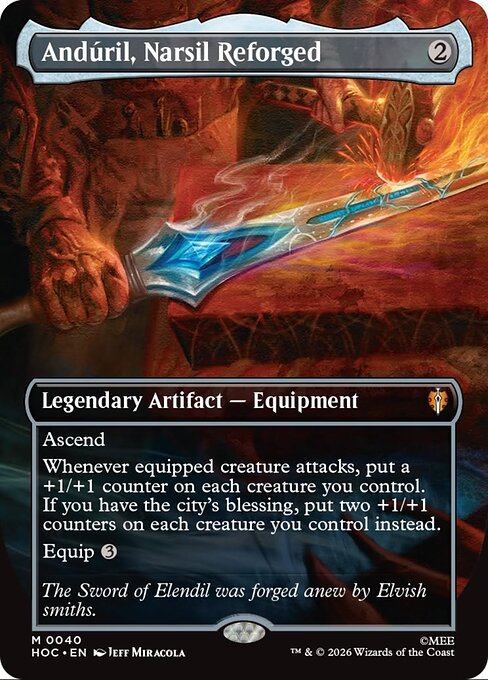 Andúril, Narsil Reforged — art by Jeff Miracola