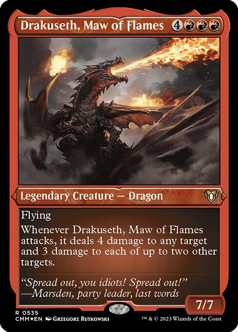 Drakuseth, Maw of Flames — art by Grzegorz Rutkowski