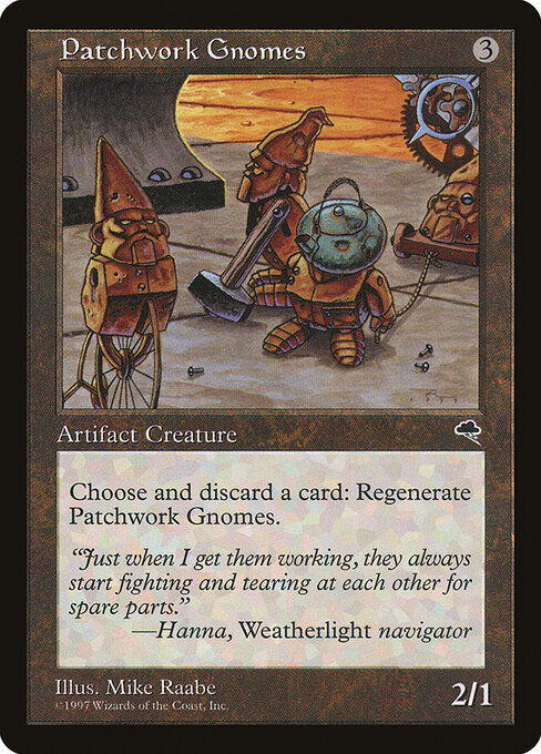 Patchwork Gnomes — art by Mike Raabe